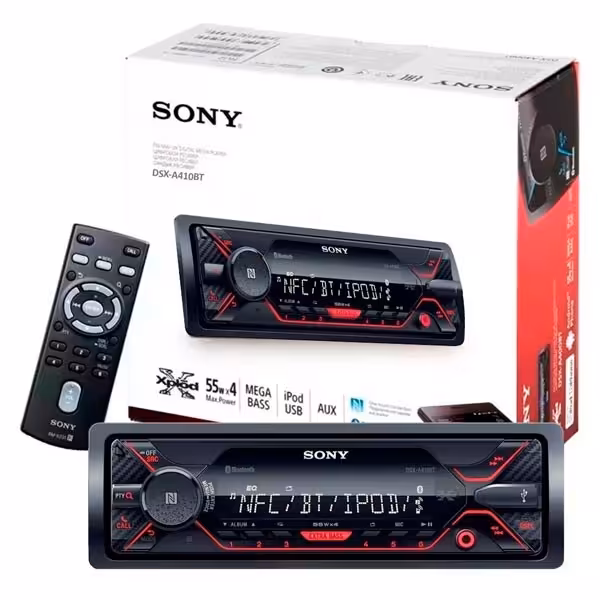 پخش خودرو بدون درایو سونی مدل DSX-A410BT ا Sony Deckless Bluetooth Car-Audio - D