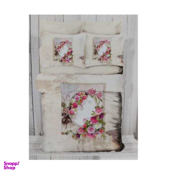 سرویس روتختی آلتین باشاک طرح ساتن پنبه مدل ABT 14 یک نفره 4 تکه