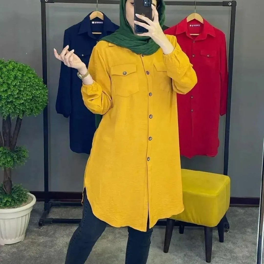 مانتو ابروبادی قواره دار گرم بالا تا سایز 52میخوره