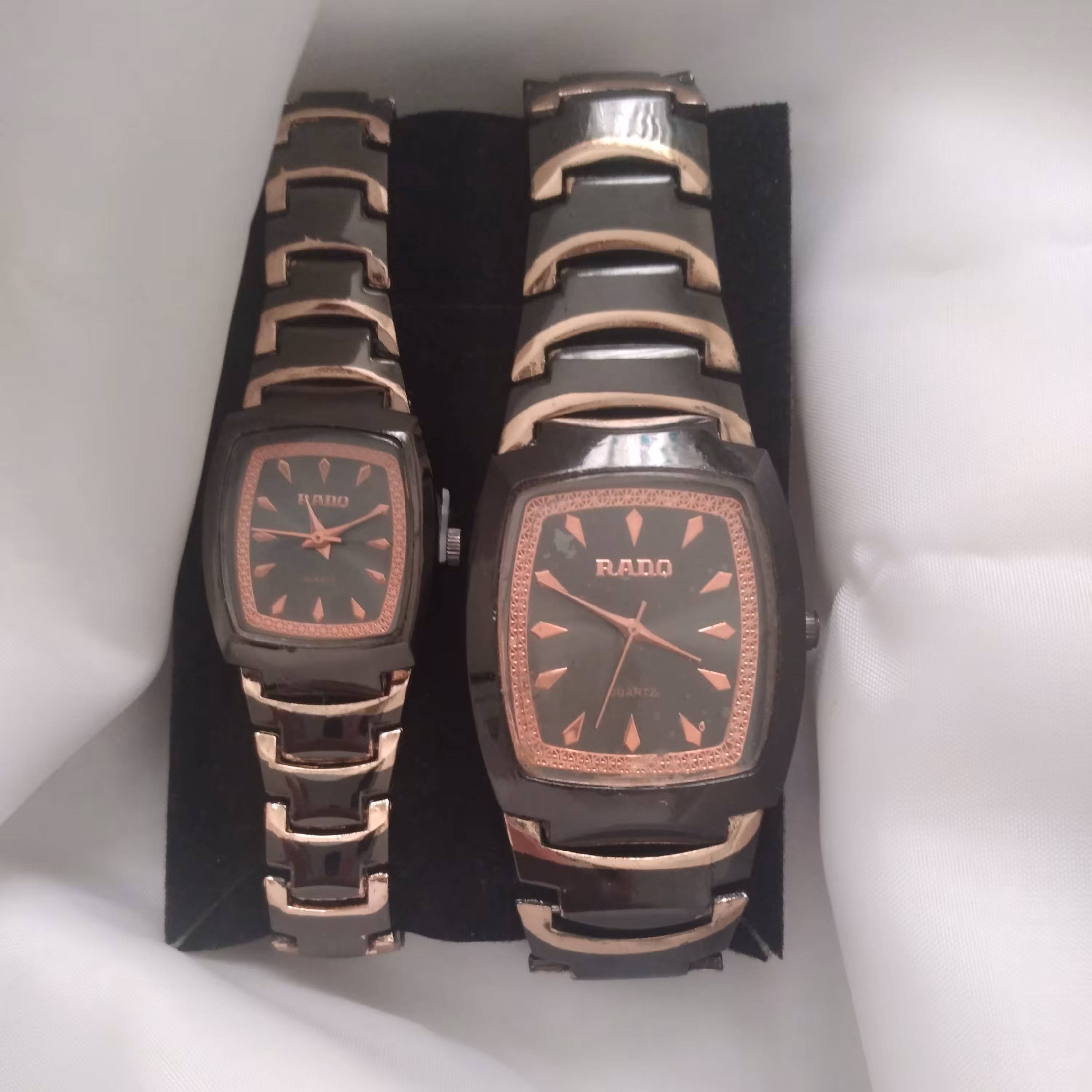 ست ساعت  رادو استیل مشکی گلد