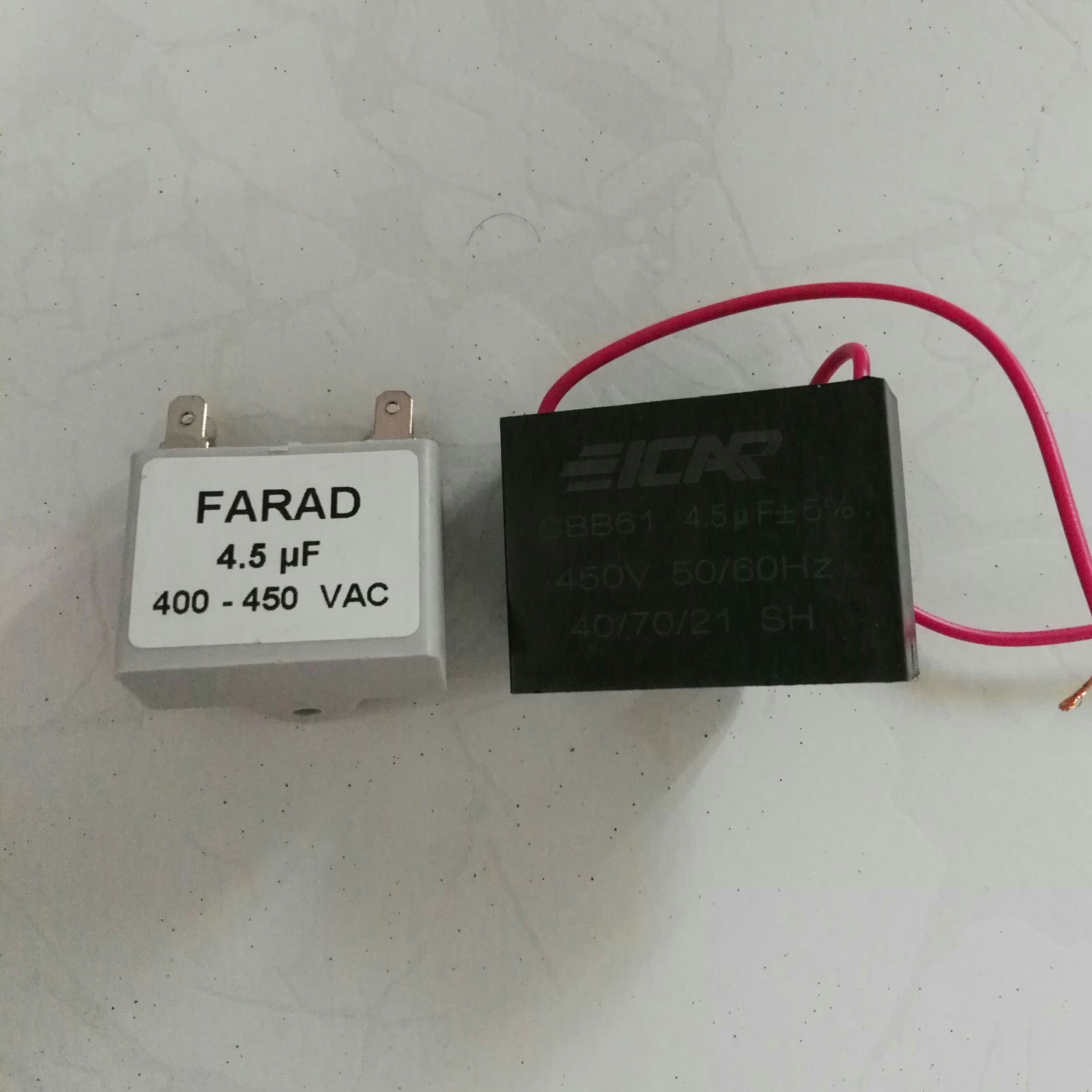 خازن 4.5 میکروفاراد