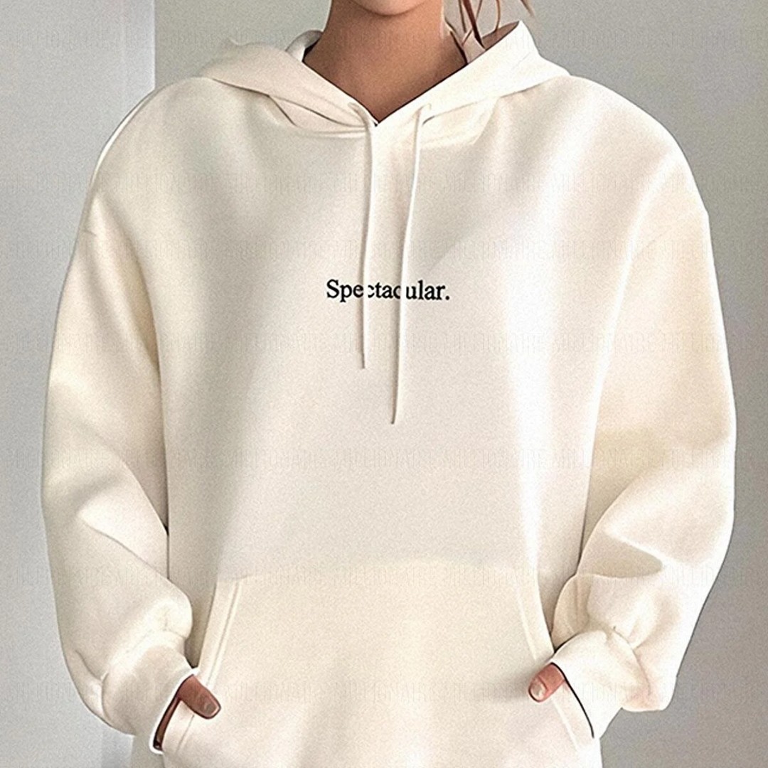 هودی Oversize زنانه سایزبندی کامل تک رنگ