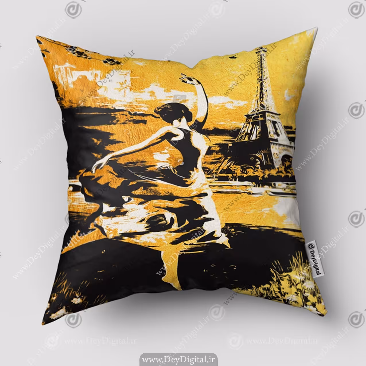 کوسن مخمل فانتزی طرح نقاشی مدرن PK-5384