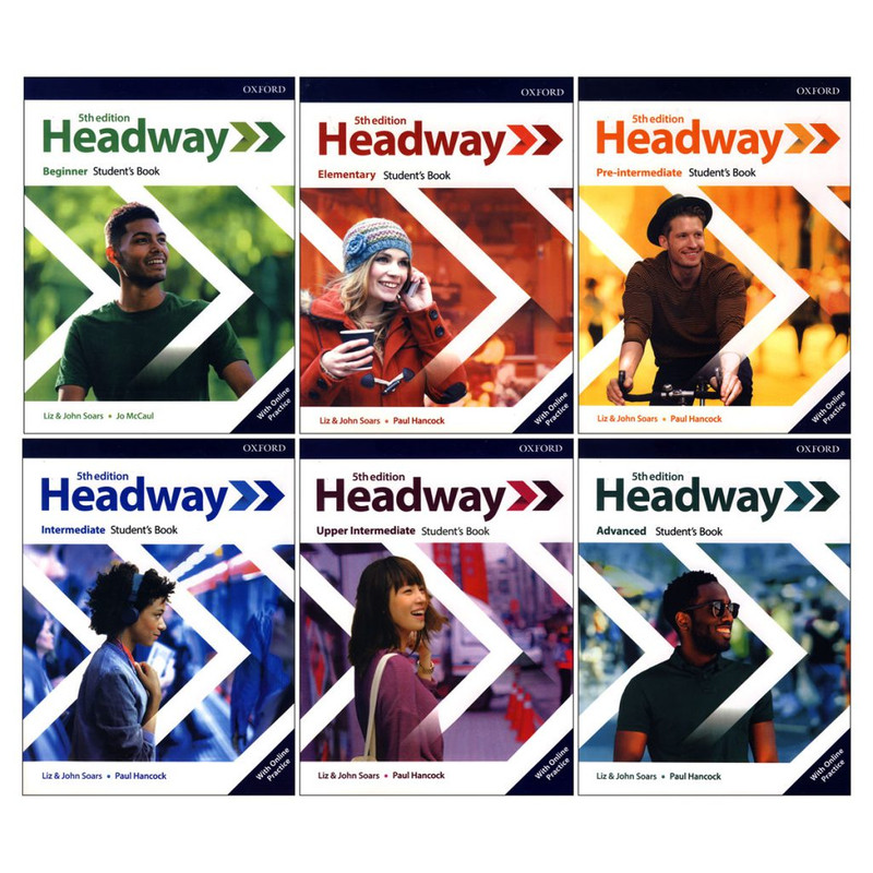 کتاب headway 5th edition اثر john and liz soars Paul Hancock انتشارات آکسفورد 6 جلدی