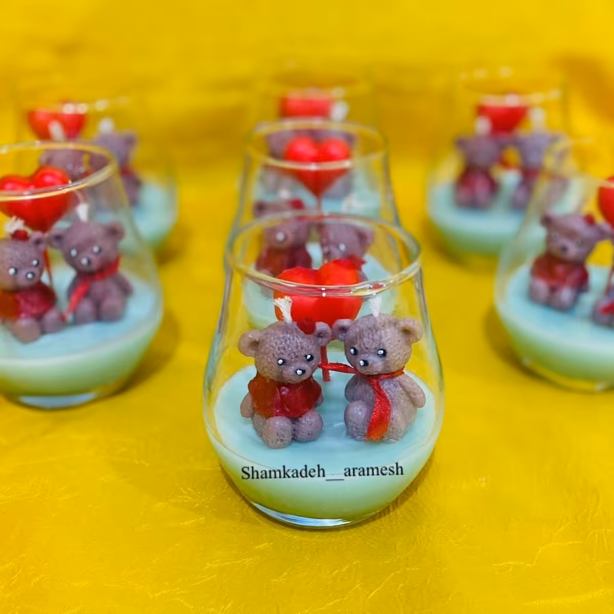 شمع ولنتاین خرسی 