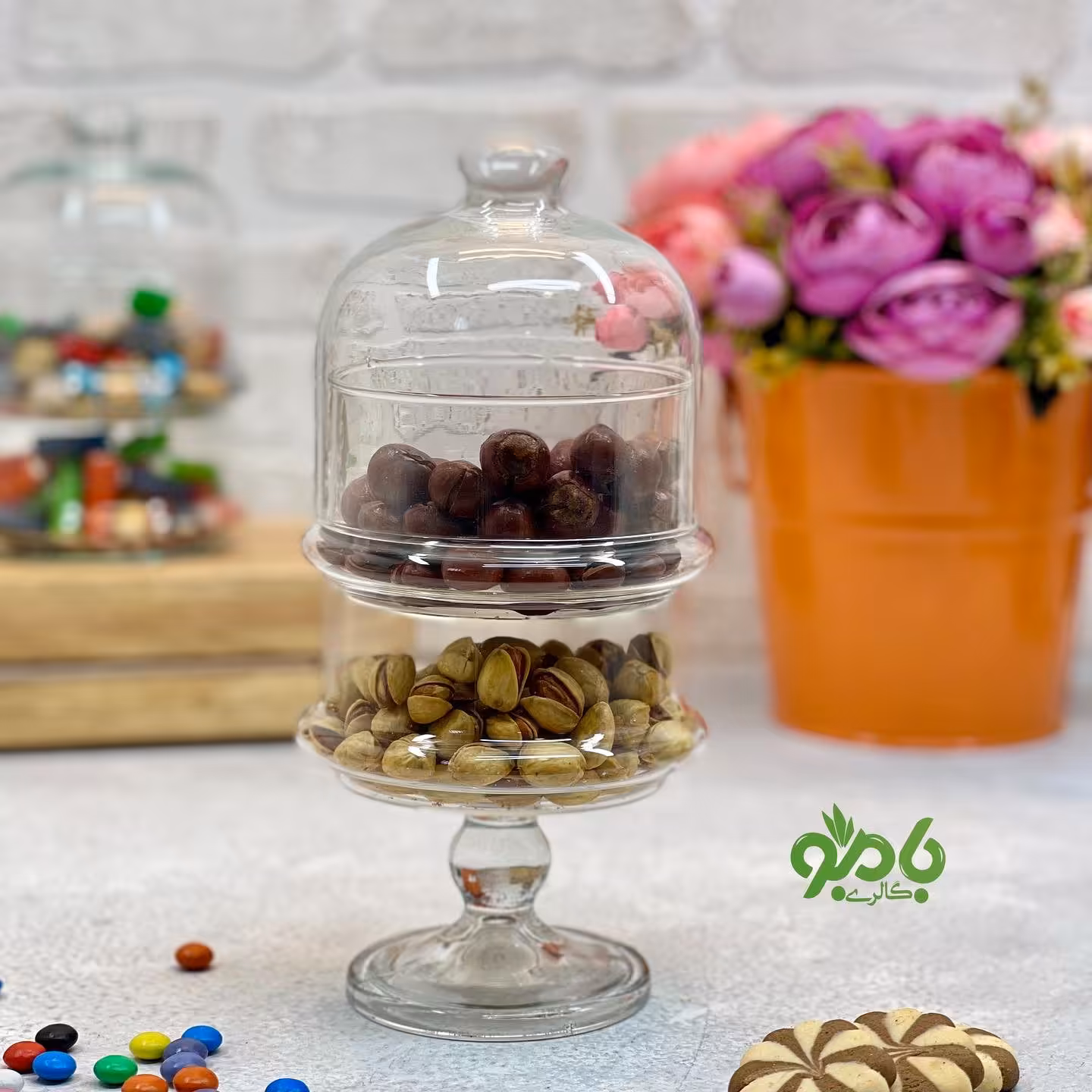 کندی و عسل خوری 2طبقه پایه دار