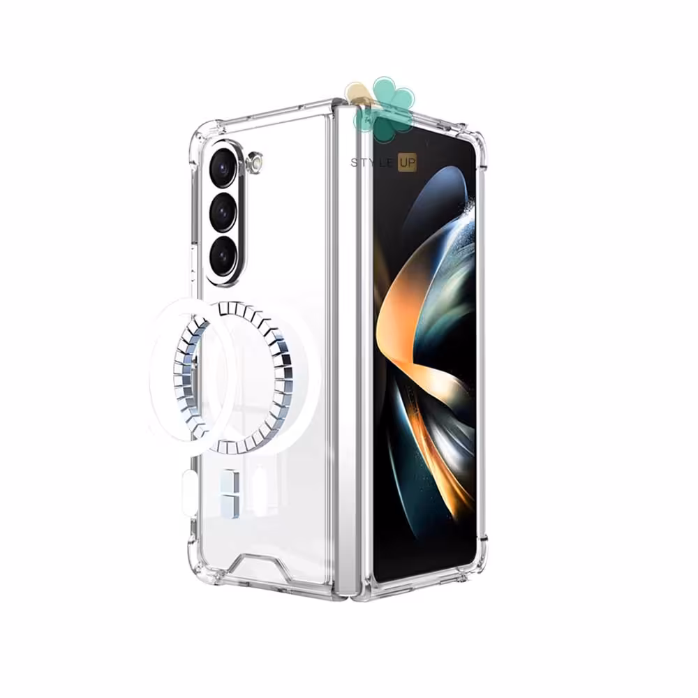 قاب گوشی شفاف مگ سیف دار برای Samsung Galaxy Z Fold 5