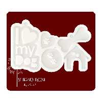 قالب سیلیکونی رزین مدل آویز قلاده سگ و گربه کد PET1