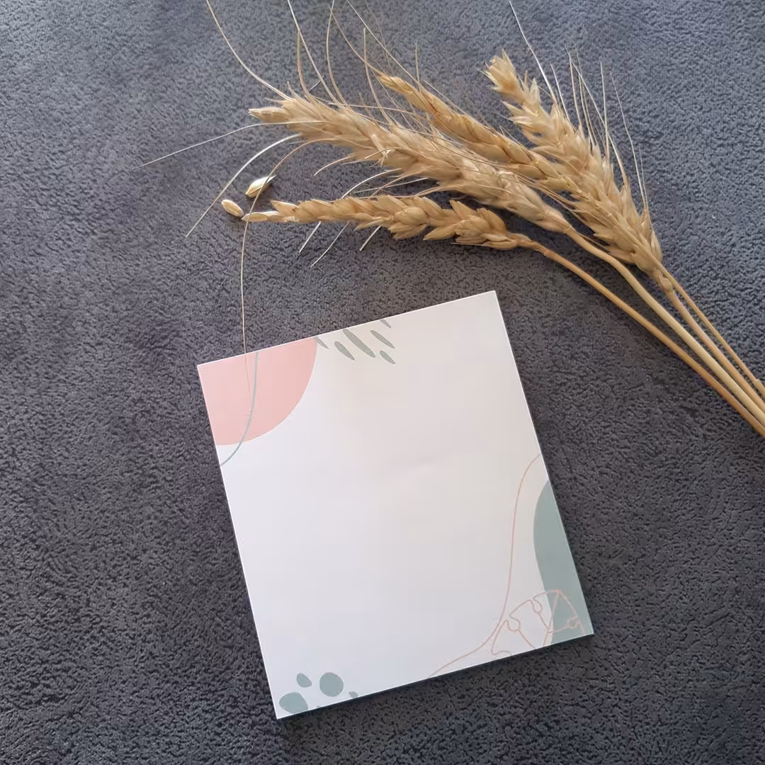 کاغذ یادداشت بدون خط دونه کاغذی طرح برگ کد 103