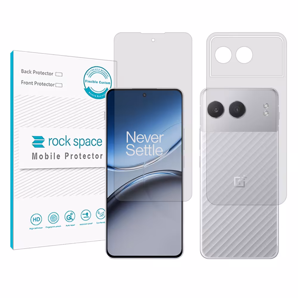 گلس صفحه نمایش و پشت گوشی وان پلاس Nord 4 مدل نانو هیدروژل شفاف برند راک اسپیس کد SS