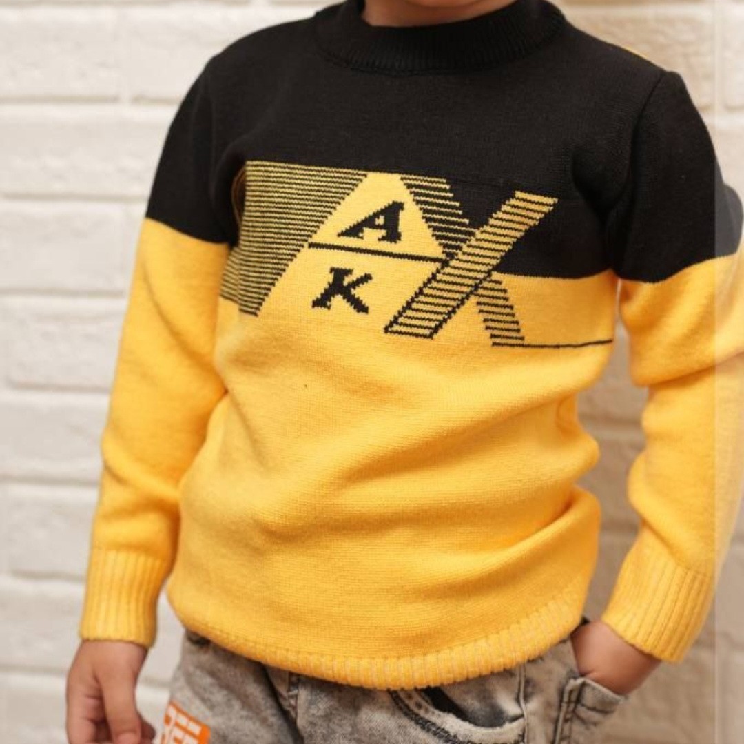 ژاکت بافت پسرانه یقه گرد مدل akx سایز 65 در رنگبندی متنوع