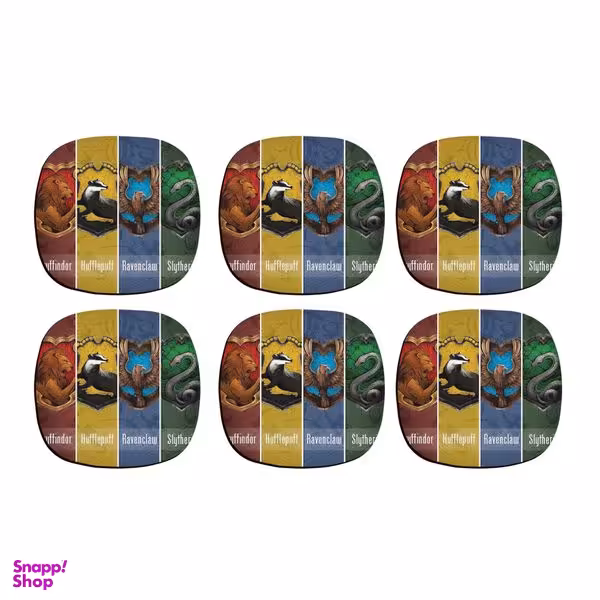 زیر لیوانی ترمه طراحان ایده مدل نماد گروه های هاگوارتز کد CFP1243 بسته 6 عددی