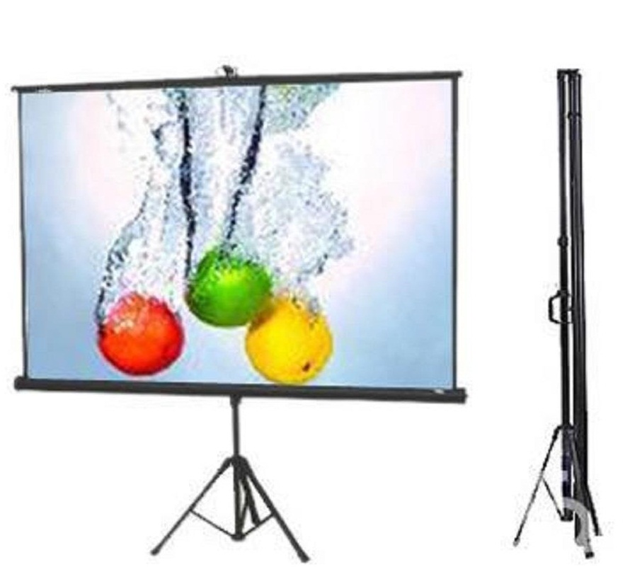 پرده نمایش اسکوپ 150*150 دستی پایه دار قابل حمل