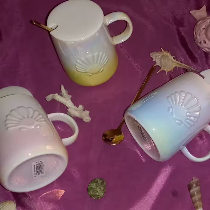 ماگ اورجینال درب دار  دو رنگ