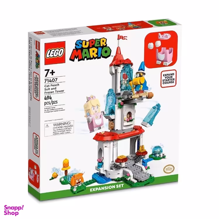 ساختنی لگو سری قلعه سوپر ماریو طرح Super Mario Cat Peach Suit کد 71407