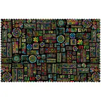 رومیزی مخمل طرح مراکشی سایز 140 در 220 مدل T8-553 شرکت رنس