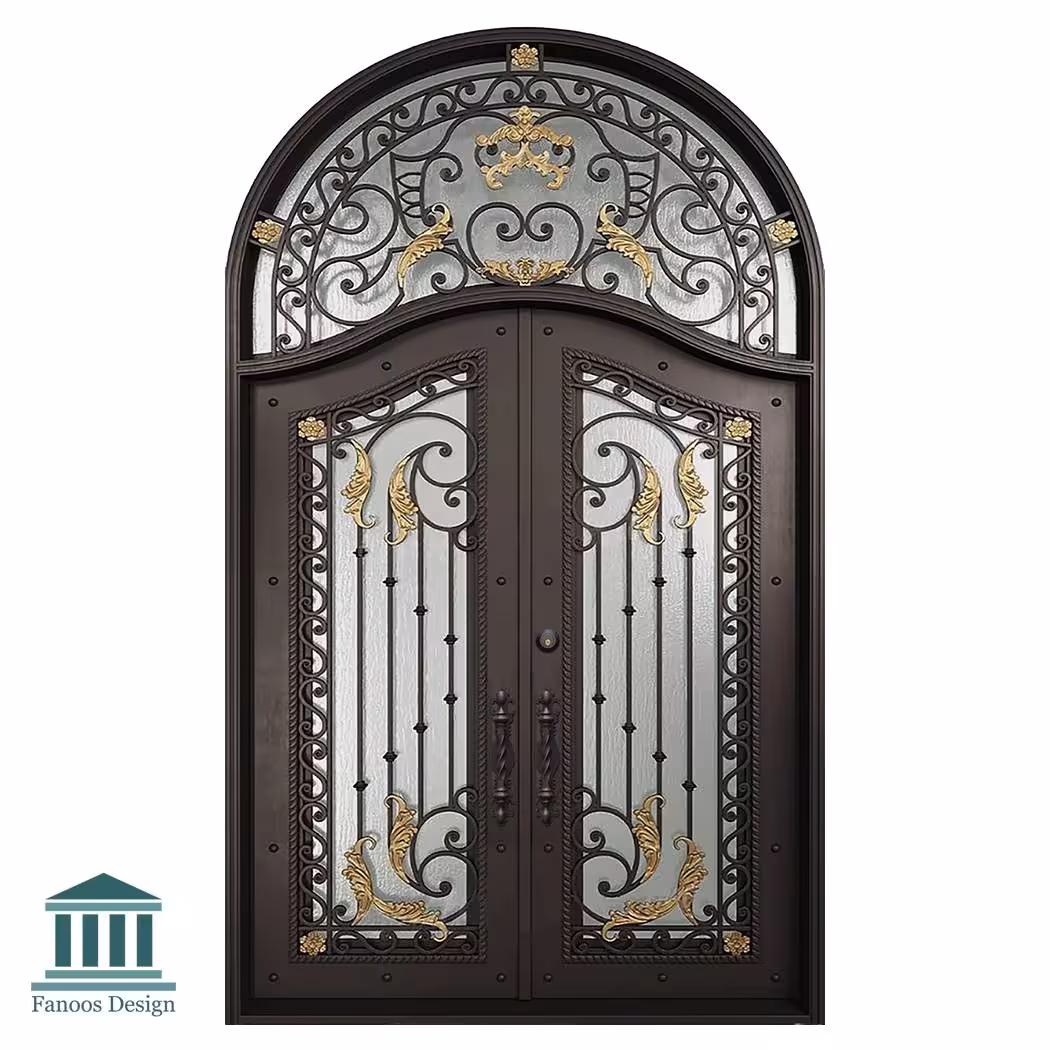 درب آهنی ورودی فرفورژه کد 30877