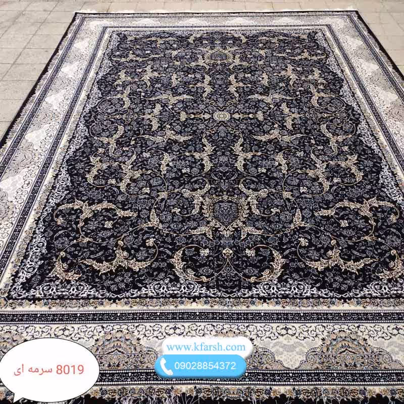 فرش700شانه افشان درباری قیمت مناسب کد 8019