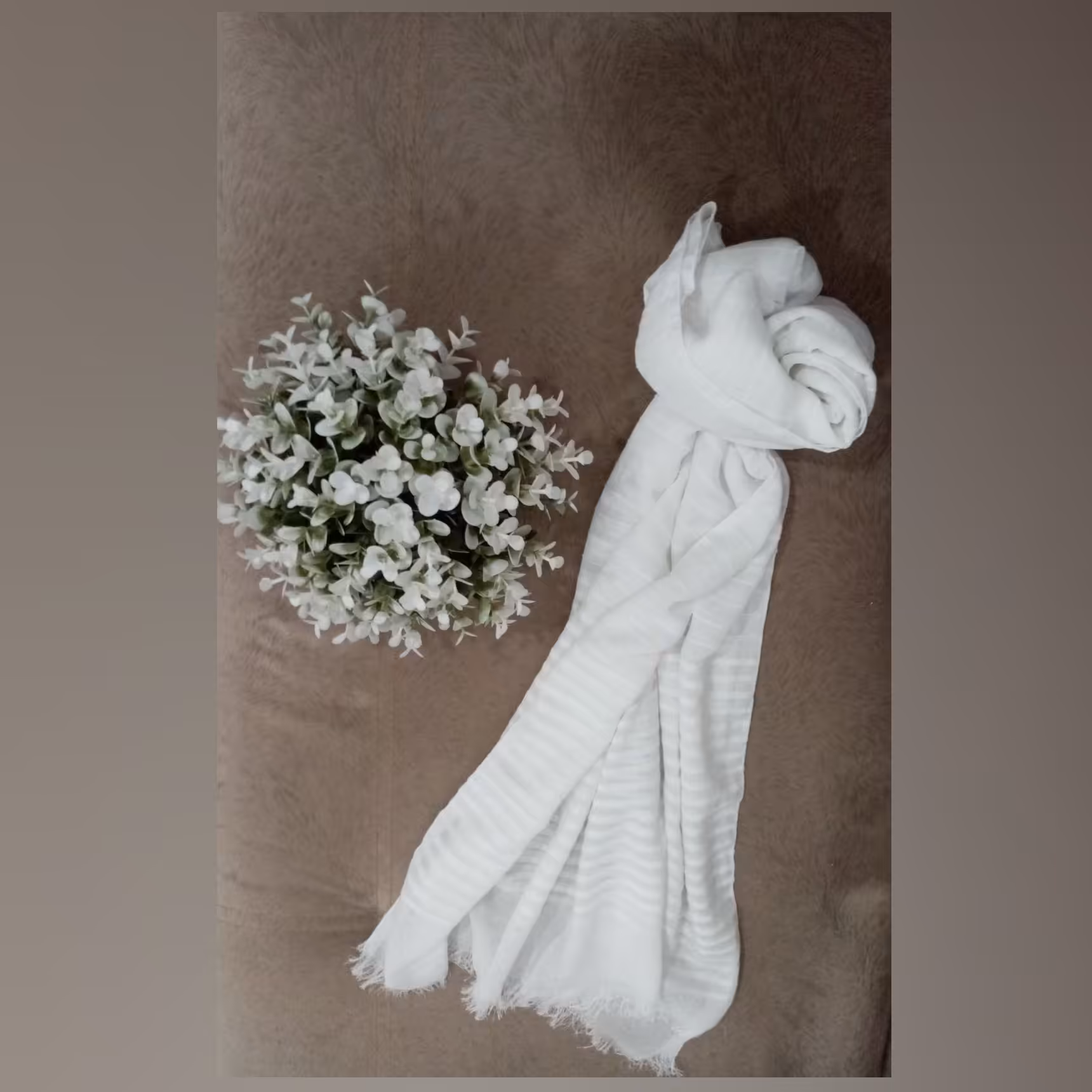 شال نخی حاشیه مخمل کد 2