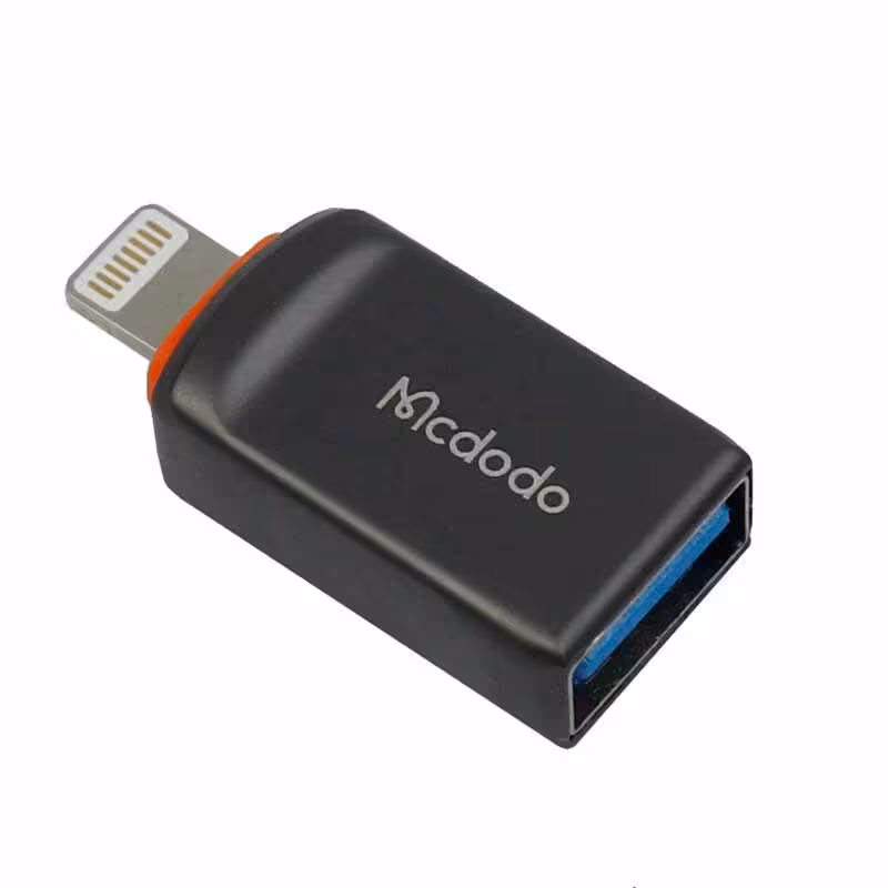 تبدیل USB به Lightning برای آیفون برند مک دو دو مدل OT-8600Mcdodo OT-8600 USB To Lightning OTG