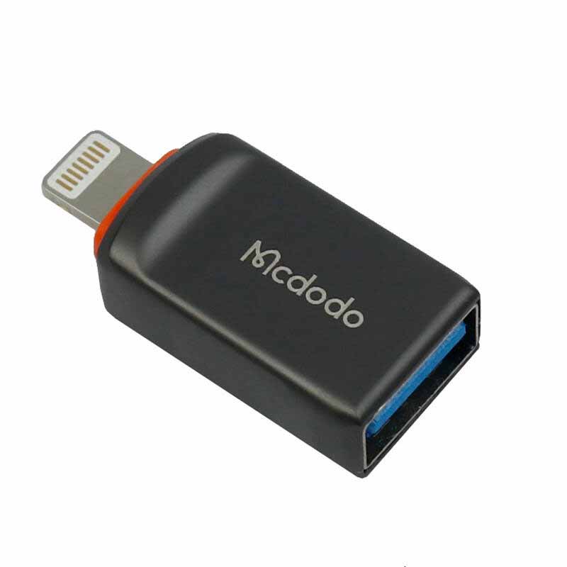 تبدیل USB به Lightning برای آیفون برند مک دو دو مدل OT-8600Mcdodo OT-8600 USB To Lightning OTG