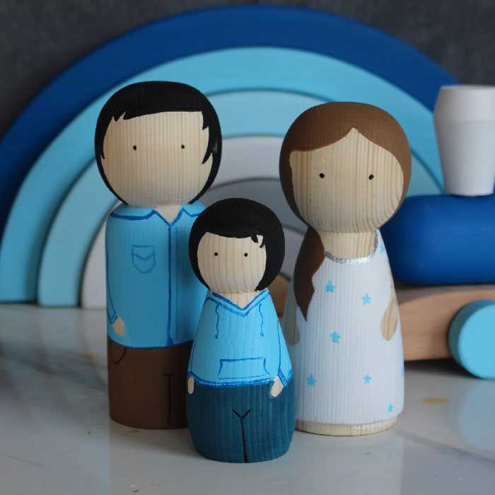 خانواده چوبی سه عددی 