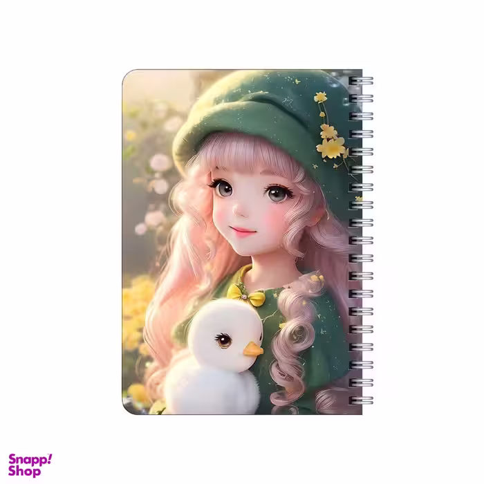 دفترچه یادداشت بامبیلیپ مدل چوبی طرح جوجه اردک و دختر کیوت کد 3973092