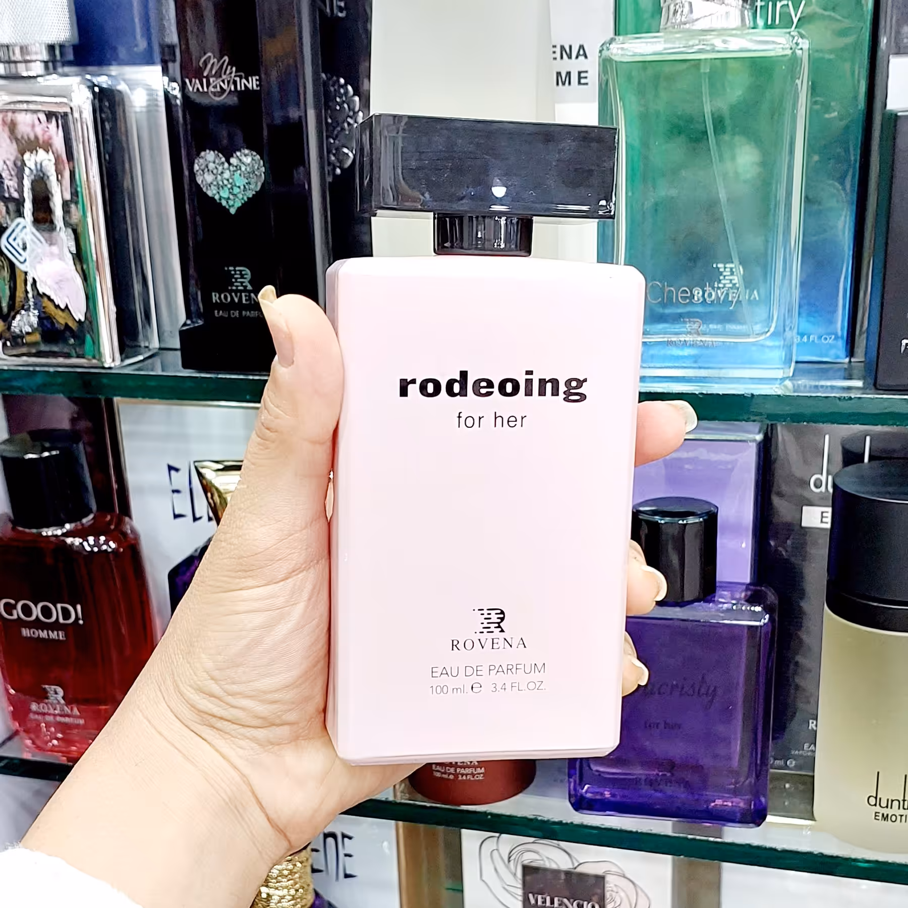 عطر ادکلن رودینگ زنانه  رودریگویز فور  هر 100 میل اورجینال اماراتی ROVENA rodeoing for her edp 