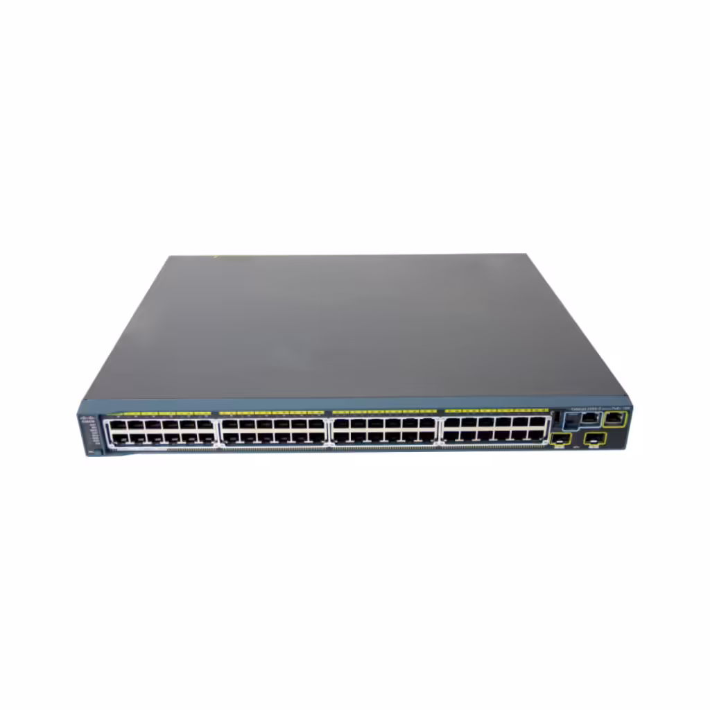 قیمت و خرید سوییچ شبکه 48 پورت   2 پورت  SFP با 24 پورت PoE سیسکو مدل WS-C2960S-48LPD-L | نت ران