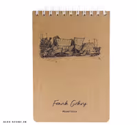 دفتر طراحی پیل سایز A5 – طرح Frank gehry