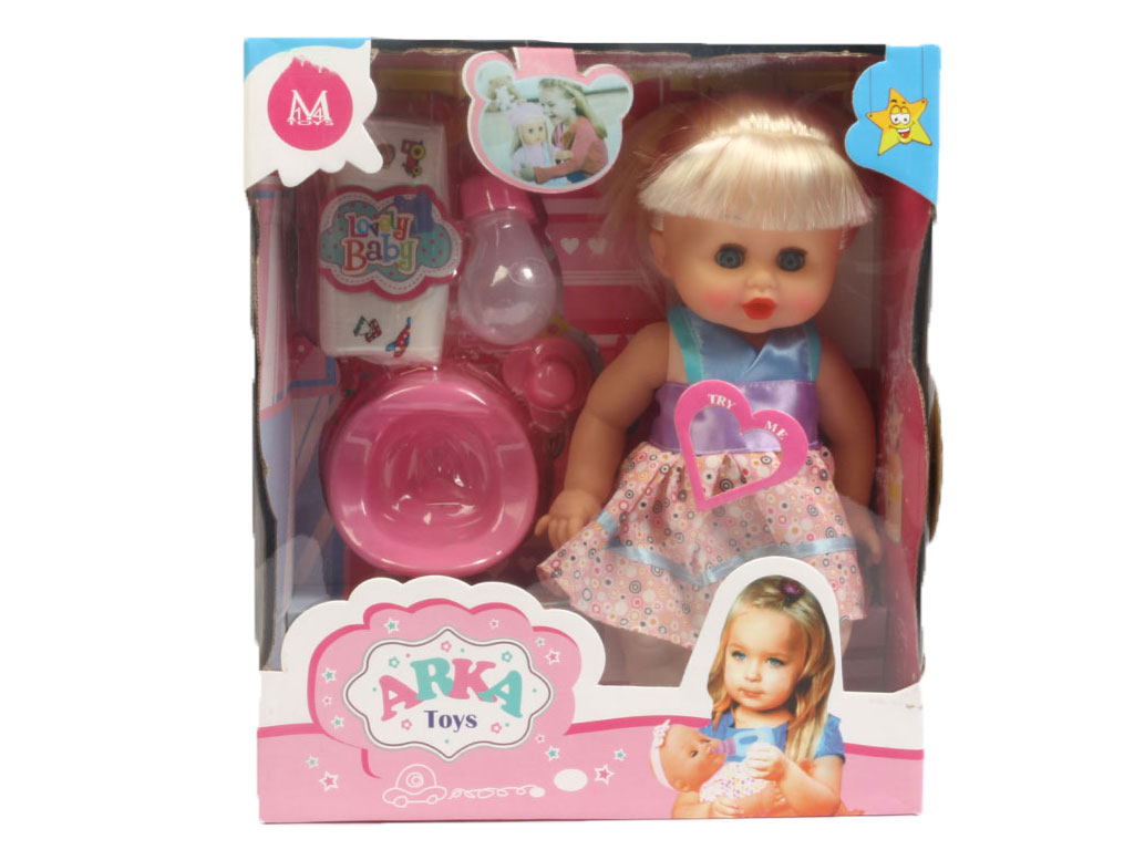 عروسک نوزادی جیش کن موزیکال اسباب بازی به همراه لوازم جانبی