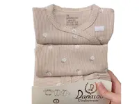 ست 3 تکه بیمارستانی نوزادی با طرح گل آکاردئونی دانالو Danaloo