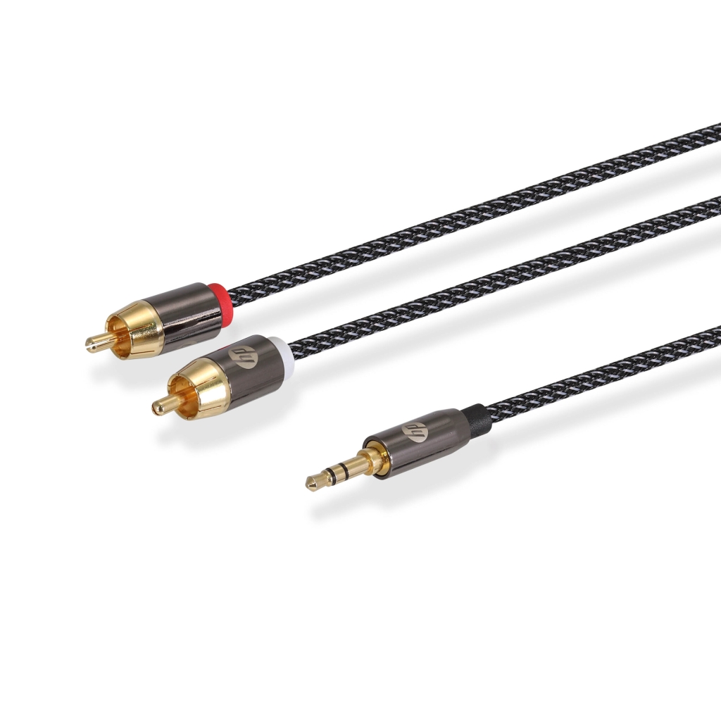 کابل AUX پرو 3متری استریو Cable Aux 35 mm Pro to 2RCA HP