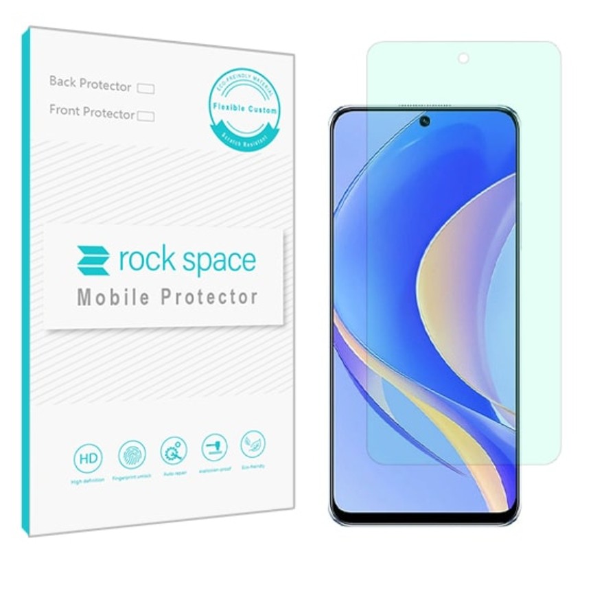 گلس هواوی Nova Y90 مدل نانو هیدروژل گرین لایت برند راک اسپیس