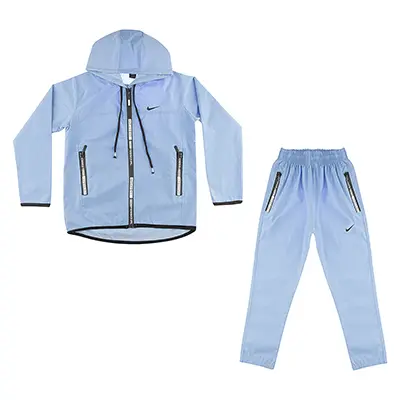 گرمکن شلوار بچه گانه آیرو کلاه دار طرح نایک|آبی