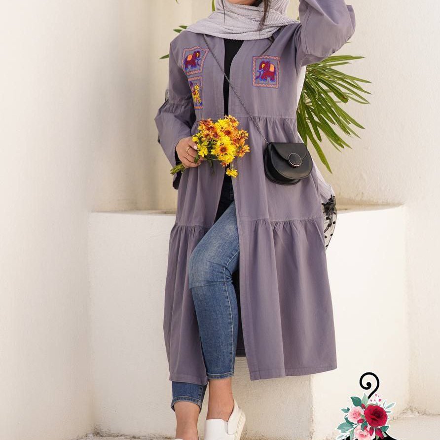 مانتو فلور گلدوزی
