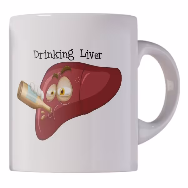 ماگ سفید سرامیکی طرح فانتزی کد M3901