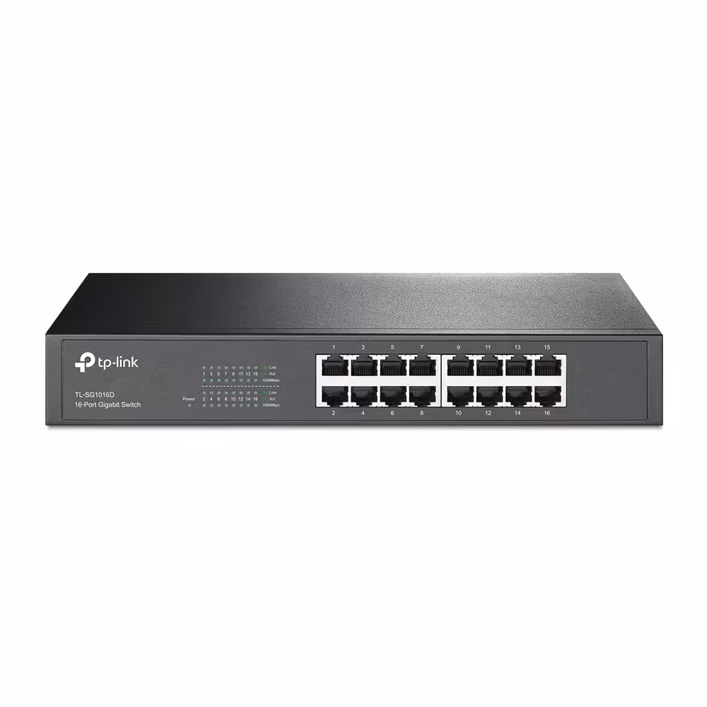 سوییچ 16 پورت تی پی لینک مدل TP-LINK TL-SG1016D DESKTOP Switch