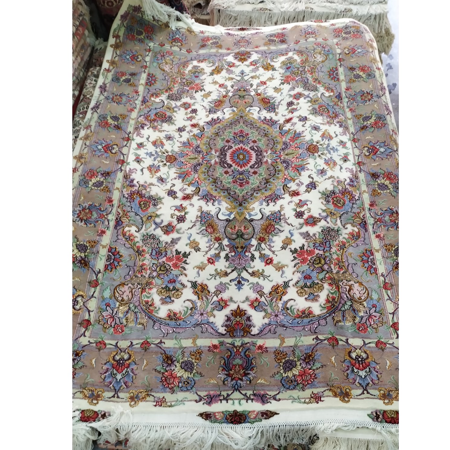 فرش دستبافت 6متری نقشه خطیبی،طرح تبریز (مرغوب)