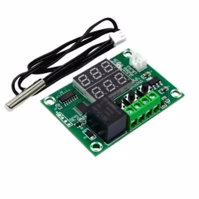 ماژول ترموستات دیجیتال XH-W1219 دارای نمایشگر و کلیدهای کنترلی
