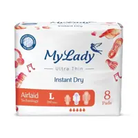 نوار بهداشتی مای لیدی اولترا مدل Instant Dry سایز بزرگ بسته 8عددی
