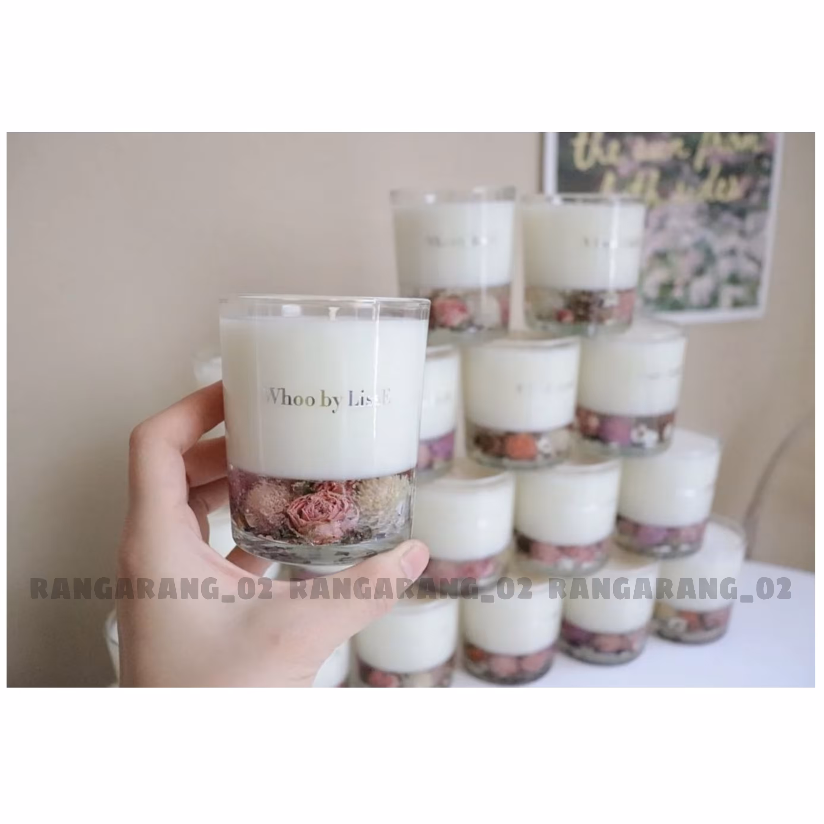 شمع لیوانی دو طبقه