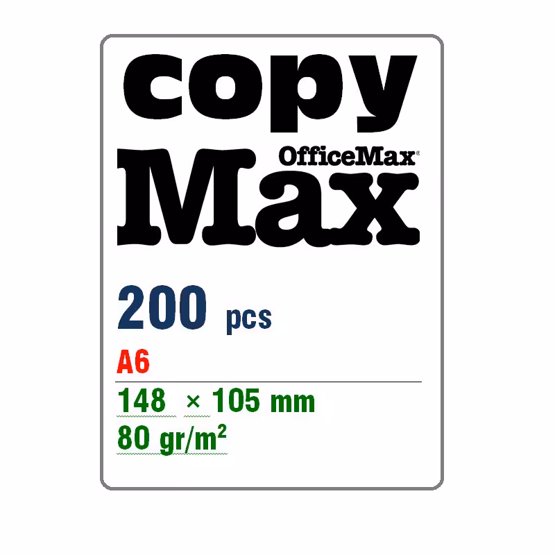 کاغذ A6 سفید  کپی مکس- کاغذ یادداشت-بسته 200 برگی
