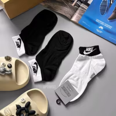 جوراب مچی Nike مشکی نخ پنبه فری سایز