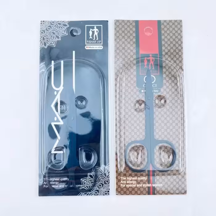 قیچی ابرو سر تیز مارک دار ( مشکی )قابل شستشو و ضد عفونی ضد زنگ و ضد حساسیت سری تیز  تیغه تیز و محکم