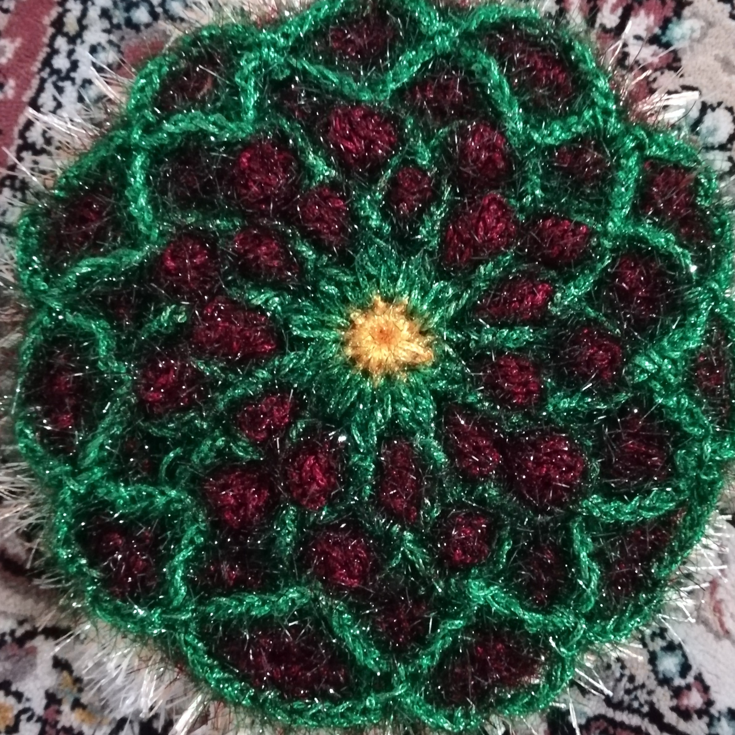 اسکاج رنگی بافتنی