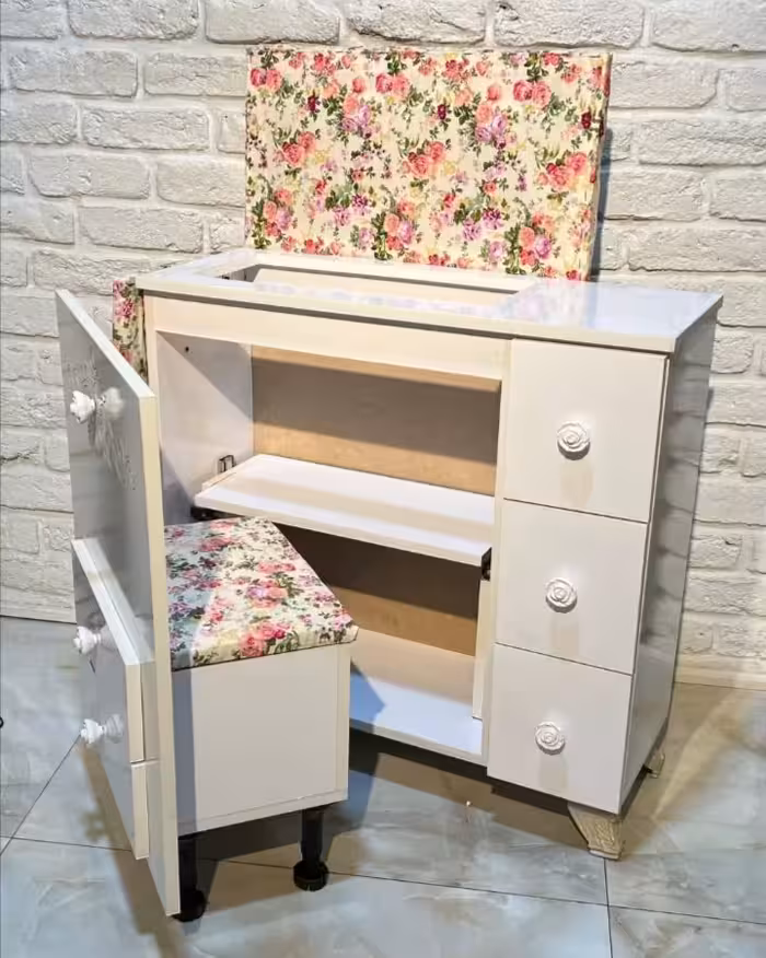 میز اتو و چرخ خیاطی اسانسوری کد 408 | الین دکور