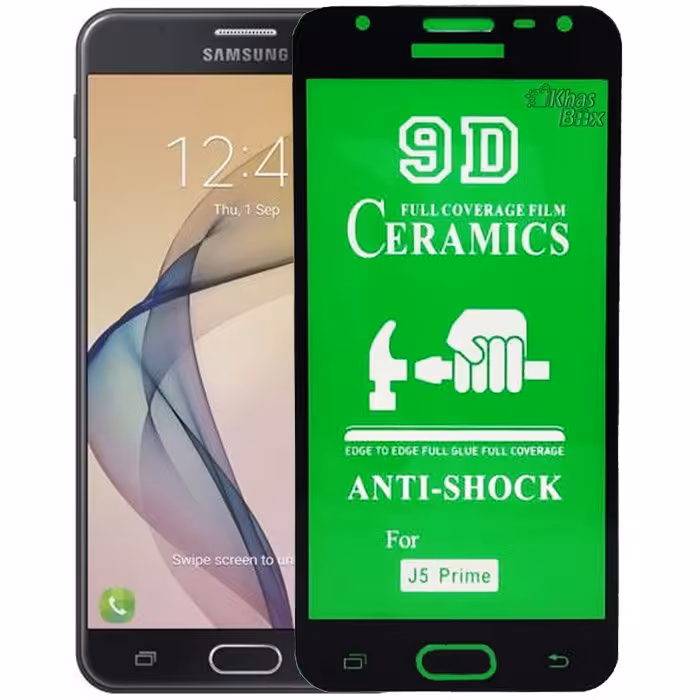 گلس سرامیکی فول سامسونگ j5 prime و j5 ( j500) 2015 و j5 prime 2015 کیفیت عالی