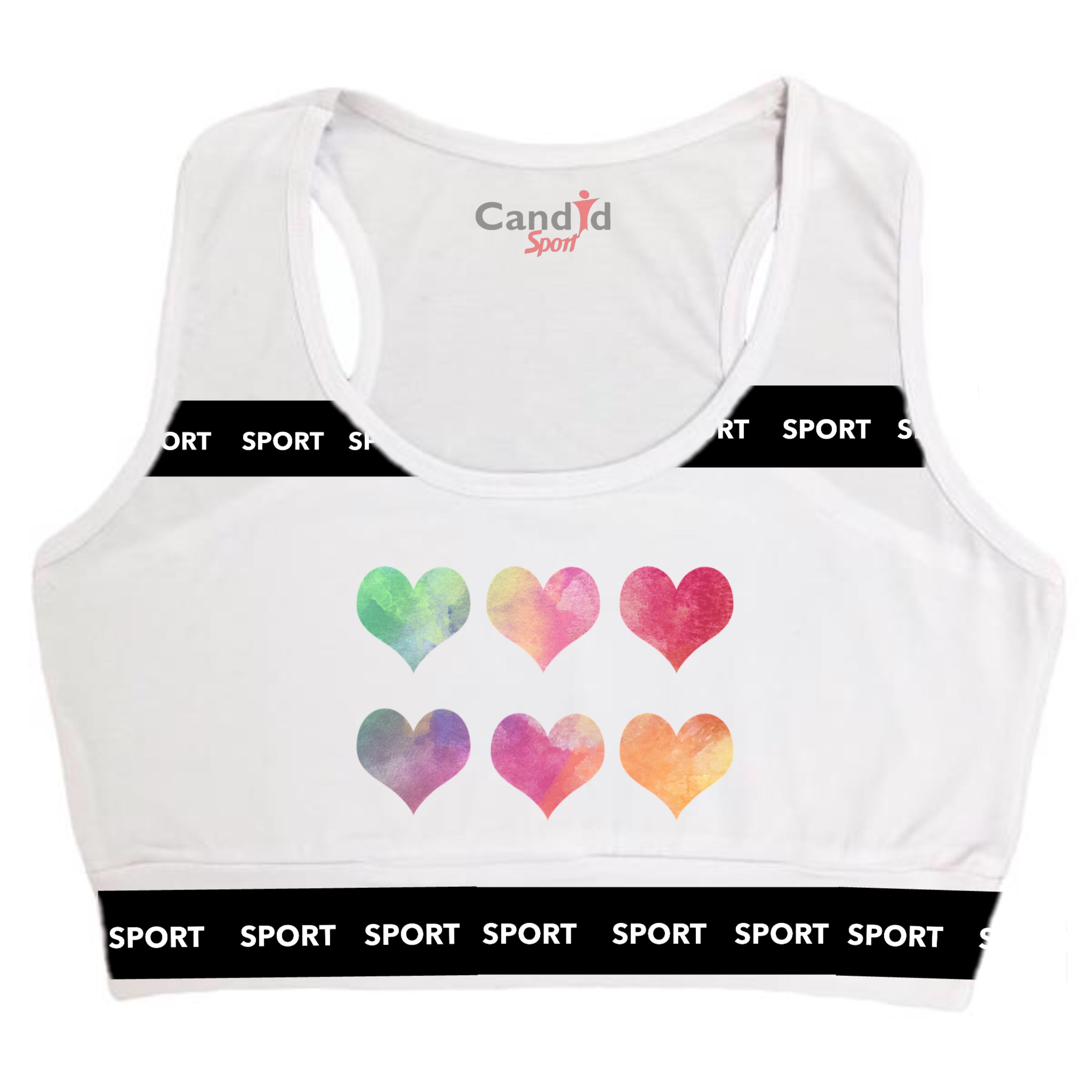 تاپ نیم تنه ورزشی سفید زنانه کد 16