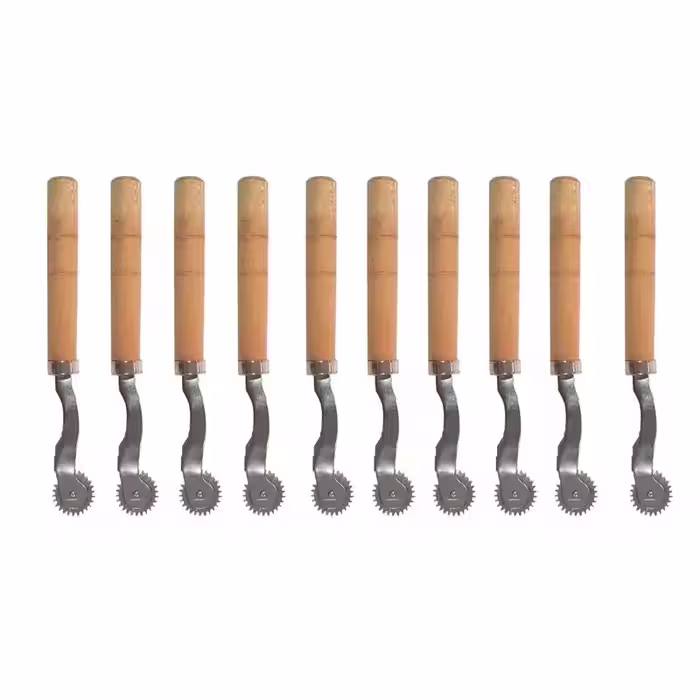 رولت خیاطی مدل چوبی بسته 10 عددی (با دسته چوبی)